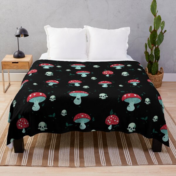 Item preview, Mushroom Skull Pattern designed and sold by Seljomoon.