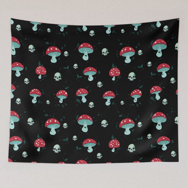 Item preview, Mushroom Skull Pattern designed and sold by Seljomoon.