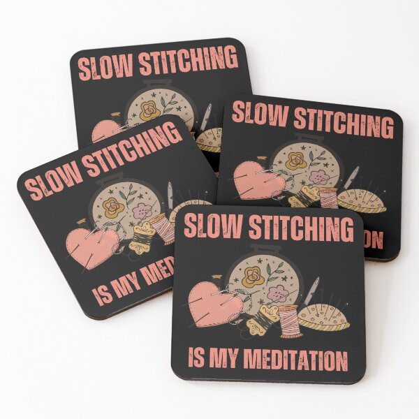 Item preview, Slow Stitching Is My Meditation designed and sold by aliveinmiddle.