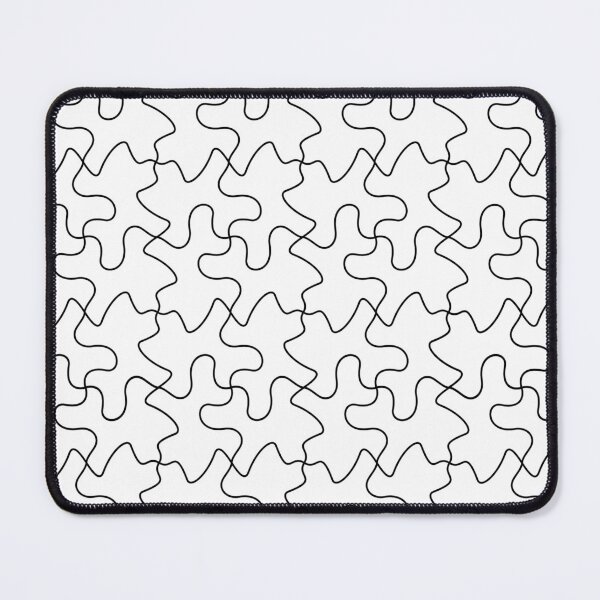 Item preview, Black and white tessellation puzzle pieces designed and sold by imladyfate.