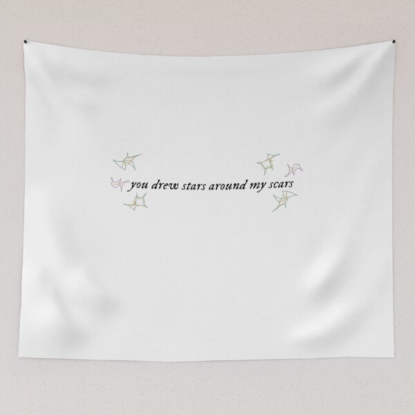 Item preview, You drew scars around my scars cardigan Taylor Swift lyrics  designed and sold by sqshmallowsart.