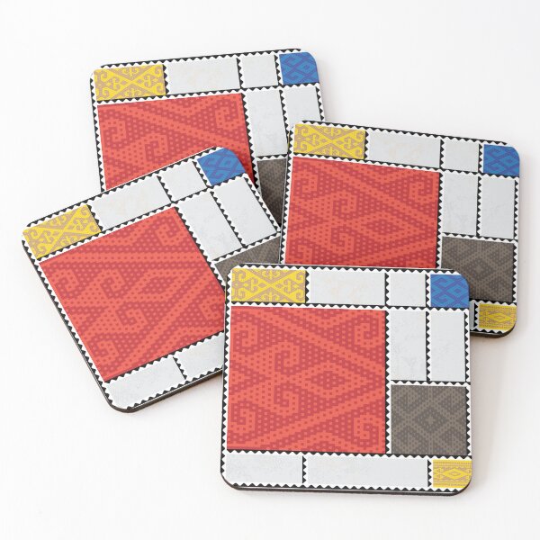 Item preview, Ethno Mondrian horizontal designed and sold by Iskender Asanaliev.