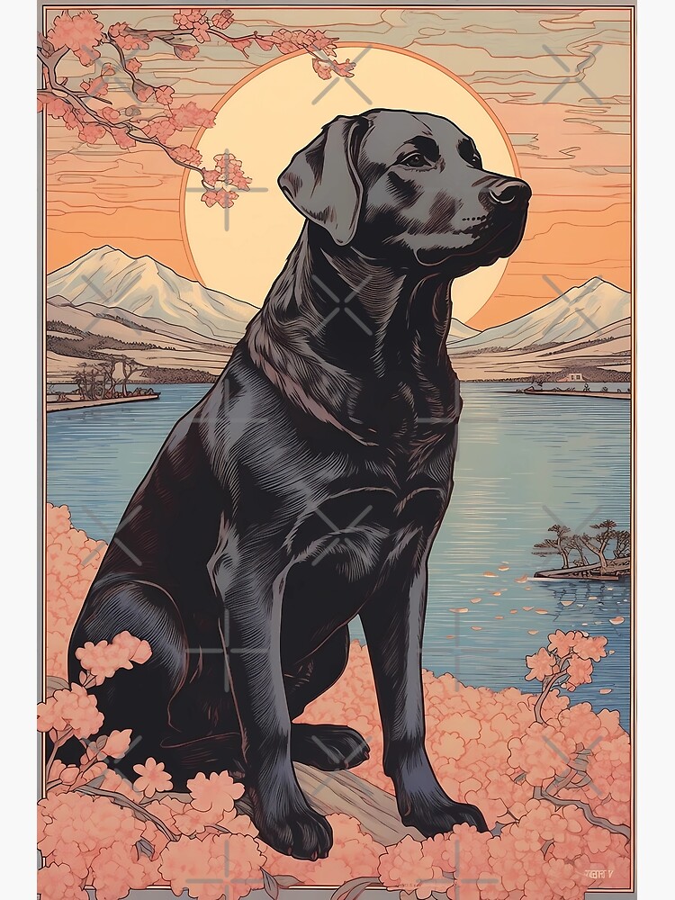 Japanese store labrador dog