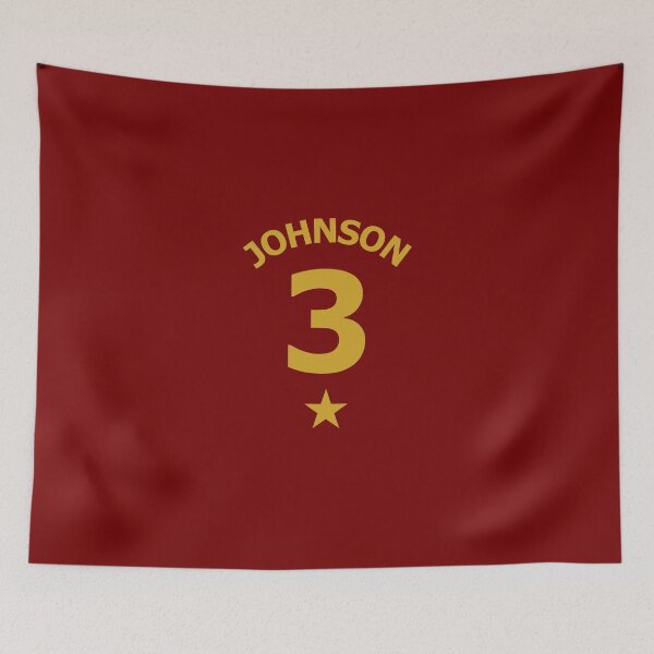 Item preview, Lion House Colours Gold on Red Athletic Player Chaser Jersey No. 3 designed and sold by ArtCounts.