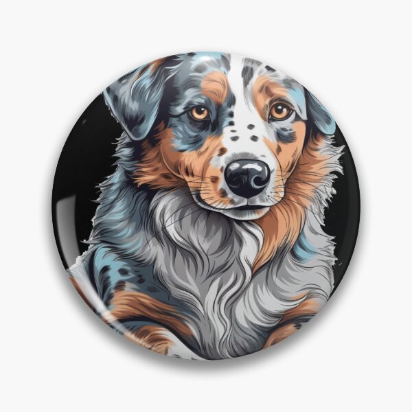 Item preview, AI-Inspired Australian Shepherd Design design designed and sold by DooodleGod.