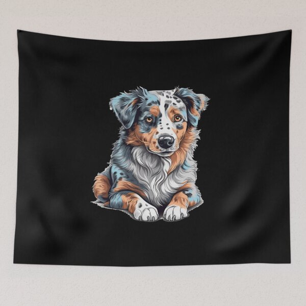 Item preview, AI-Inspired Australian Shepherd Design design designed and sold by DooodleGod.