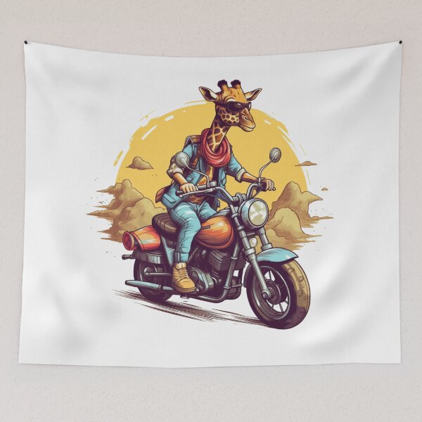 Item preview, Desert Cruiser: Giraffe Pedals Through Sands designed and sold by DigitalDream-1.