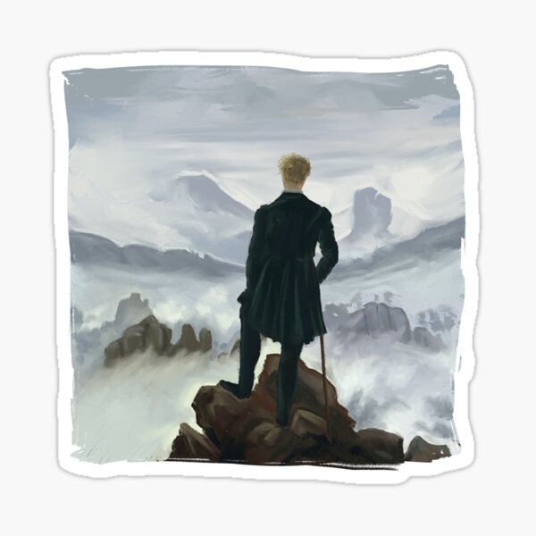 Artikel-Vorschau von wanderer über dem nebelmeer von caspar david friedrich / meisterstudium, designt und verkauft von ferndaughter.