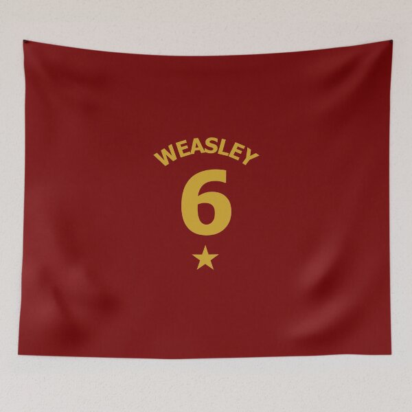 Item preview, Lion House Colours Gold on Red Athletic Player Beater Jersey No. 6 designed and sold by ArtCounts.