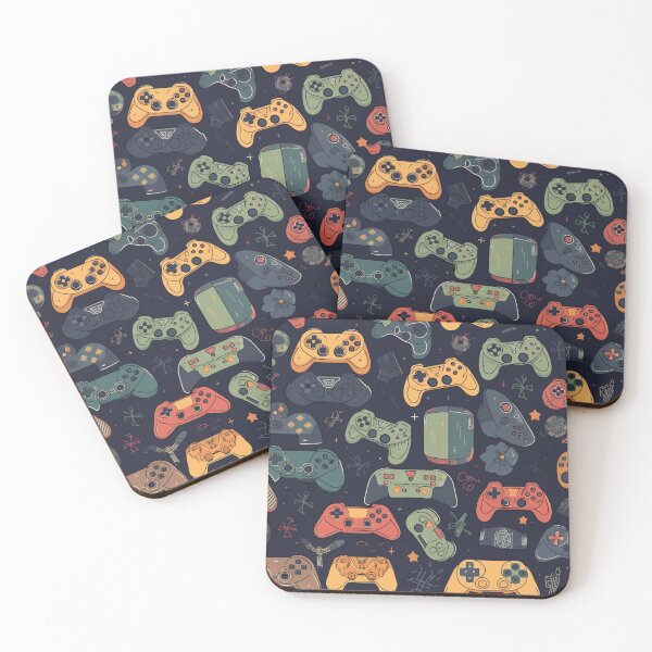 Item preview, Game On: A Colorful Controller Pattern designed and sold by RobotBadGuy0.