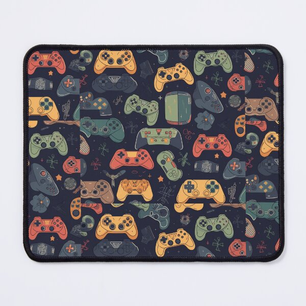 Item preview, Game On: A Colorful Controller Pattern designed and sold by RobotBadGuy0.