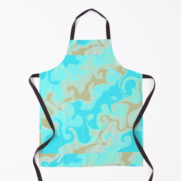Item preview, Liquid spill - Khaki & Turquoise designed and sold by CeriLodge.
