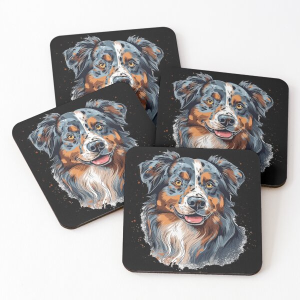 Item preview, Distinctive Marking Australian Shepherd Dog design designed and sold by DooodleGod.