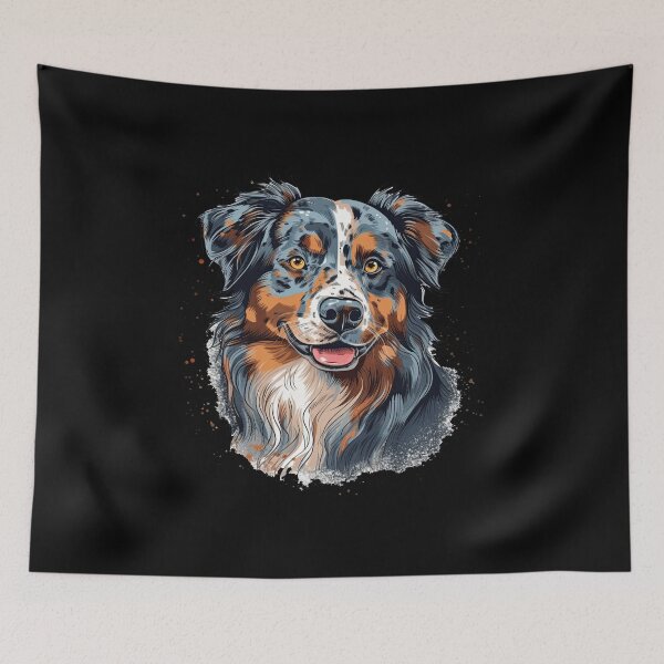 Item preview, Distinctive Marking Australian Shepherd Dog design designed and sold by DooodleGod.