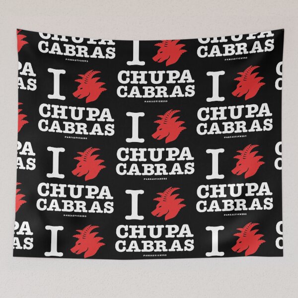 Item preview, I Love Chupacabras - Black designed and sold by AreaStickers.