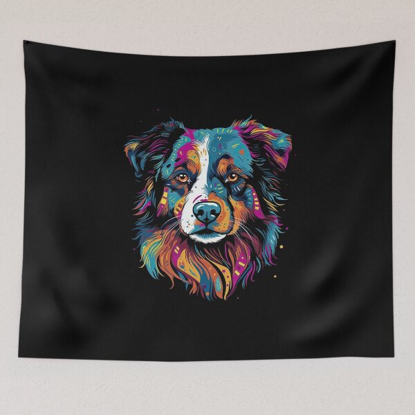 Item preview, Canine Creations - Australian Shepherd Portrait designed and sold by DooodleGod.