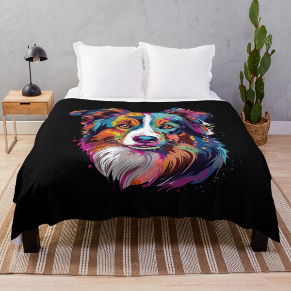 Item preview, Fuzzy Canine Co. Aussie Pet Art: cute Dog Portrait designed and sold by DooodleGod.