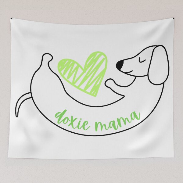 Item preview, Doxie Mama / dachshund mama - green designed and sold by jechaiyells.