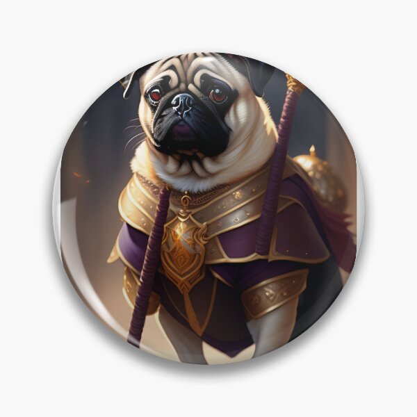 Item preview, Pug with armor designed and sold by WeedSplifs.