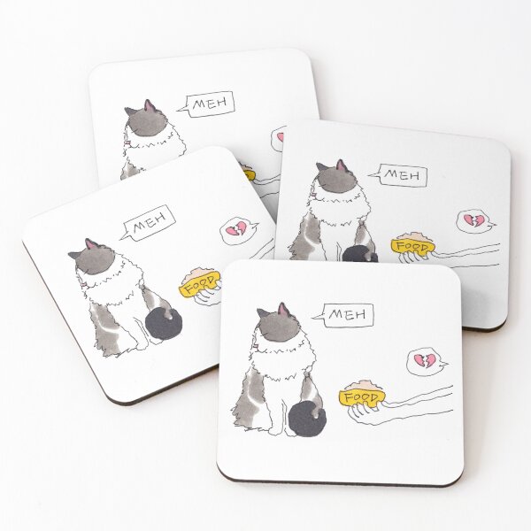 Item preview, Cat owner heart breaking moment - Cheeky cat designed and sold by LeMooMooSketch.