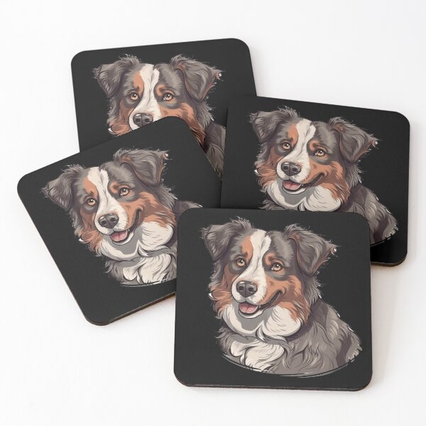 Artikelvorschau, Cute Australian Shepherd Design on Paw Closure entworfen und verkauft von DooodleGod.