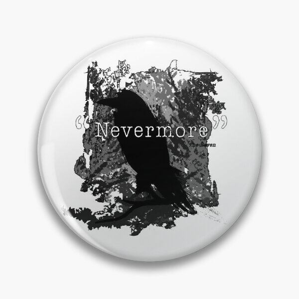 Item preview, Quote The Raven - Edgar Allen Poe Nevermore quote designed and sold by the50ftsnail.