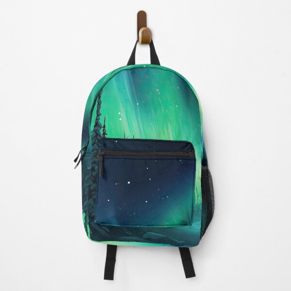 Item preview, Cartoon style northern lights scene designed and sold by paediilart.