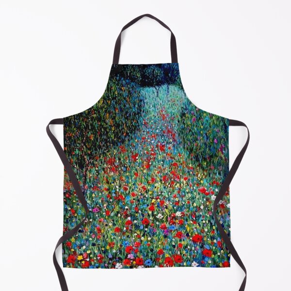 Item preview, KLIMT : Vintage Poppy Garden Flpwer Landscape Print designed and sold by posterbobs.