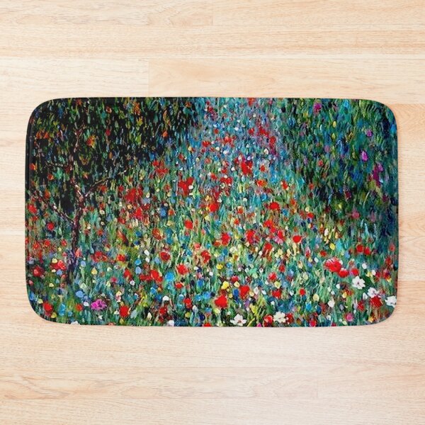 Item preview, KLIMT : Vintage Poppy Garden Flpwer Landscape Print designed and sold by posterbobs.