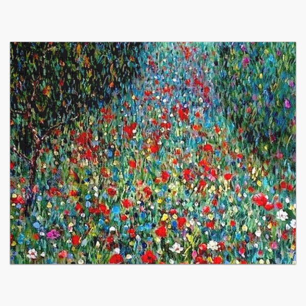 Artikel-Vorschau von KLIMT: Vintage Mohngarten Blumenlandschaft Druck, designt und verkauft von posterbobs.