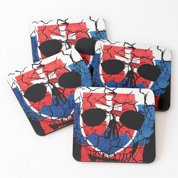 Item preview, Skull Flag of Slovakia,halloween designed and sold by EpicMaps.