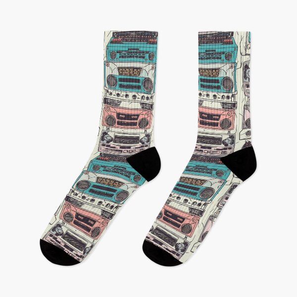 Item preview, Pattern with retro tape recorders Gift designed and sold by AtisanArt.