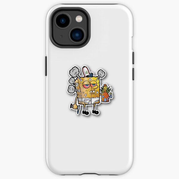Spongebob off his head iPhone Tough Case