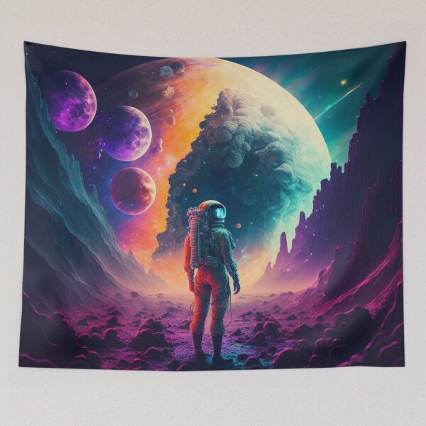 Item preview, Cosmic Dust Clouds/Orion Nebula Sky/Spacewalk Adventure/Saturn Rings System/Comet Meteor Shower/Space Exploration Art designed and sold by aiphotosart.