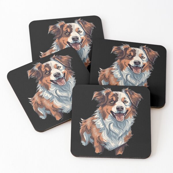 Item preview, Pawsome Pals Australian Shepherd Cartoon designed and sold by DooodleGod.