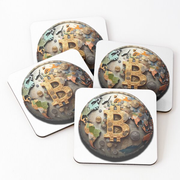 Item preview, AI 3D Bitcoin World designed and sold by Ale-Del-Con.