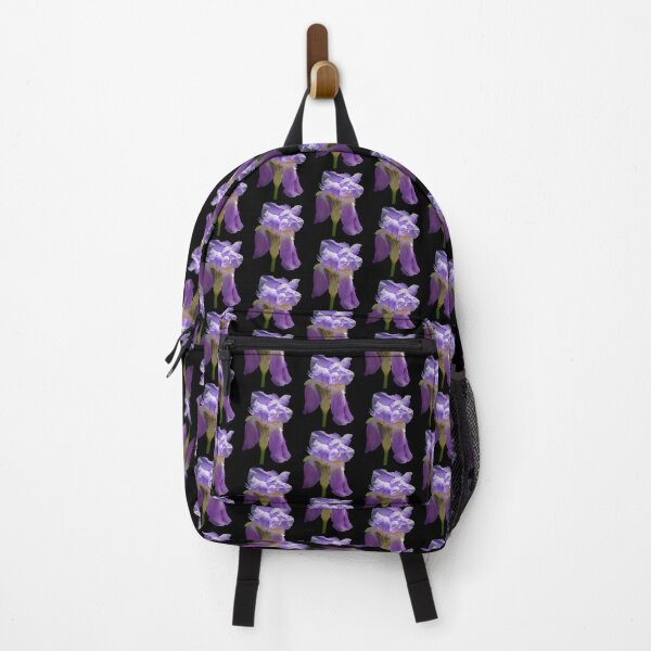 Item preview, Iris Single Bloom - fondo negro designed and sold by Louise-Mae.