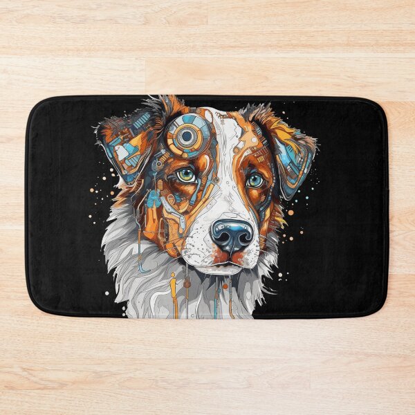 Item preview, Futurpup Australian Shepherd Digital Artful AI designed and sold by DooodleGod.