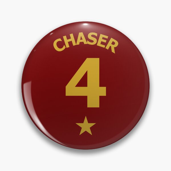 Item preview, Lion House Colours Gold on Red Athletic Chaser Jersey No. 4 designed and sold by ArtCounts.