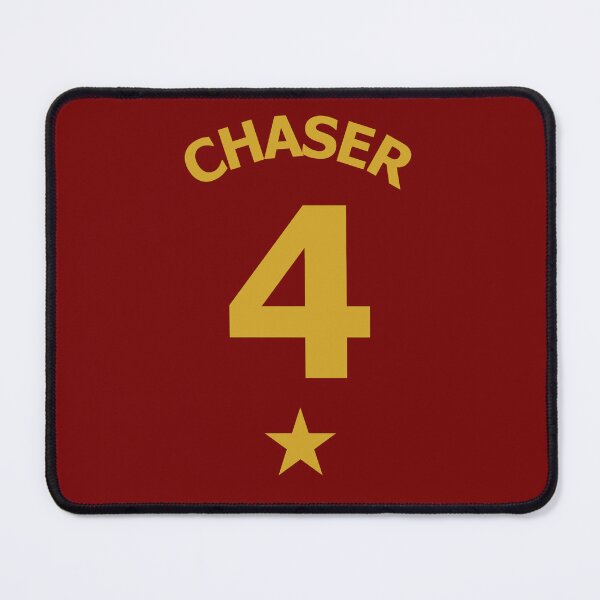 Item preview, Lion House Colours Gold on Red Athletic Chaser Jersey No. 4 designed and sold by ArtCounts.
