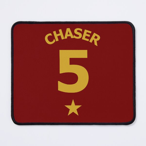 Item preview, Lion House Colours Gold on Red Athletic Chaser Jersey No. 5 designed and sold by ArtCounts.