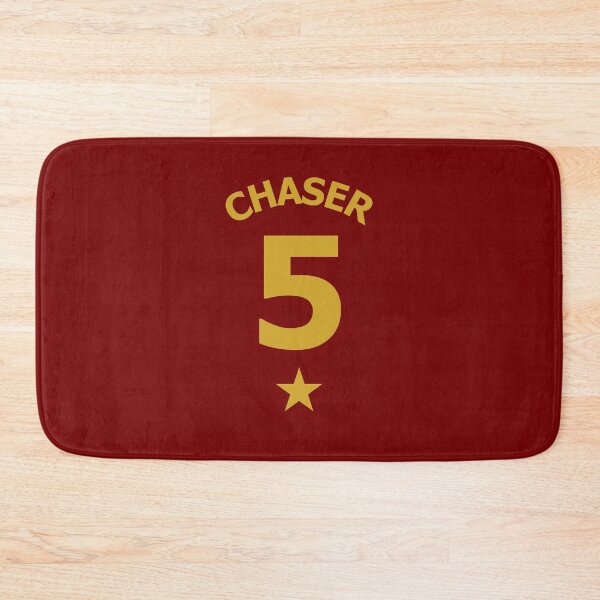 Item preview, Lion House Colours Gold on Red Athletic Chaser Jersey No. 5 designed and sold by ArtCounts.
