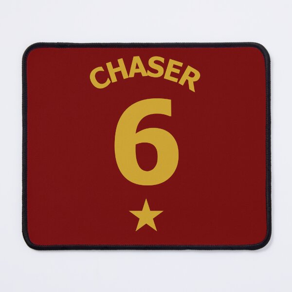 Item preview, Lion House Colours Gold on Red Athletic Chaser Jersey No. 6 designed and sold by ArtCounts.