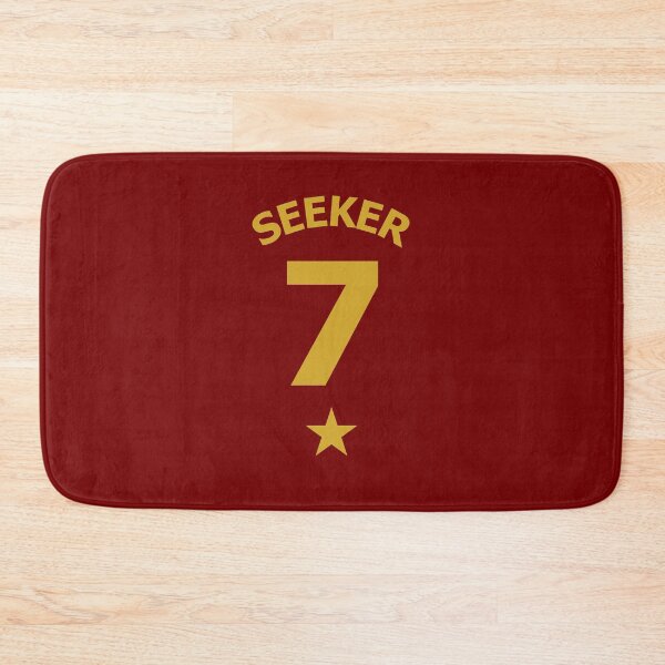 Item preview, Lion House Colours Gold on Red Athletic Seeker Jersey No. 7 designed and sold by ArtCounts.