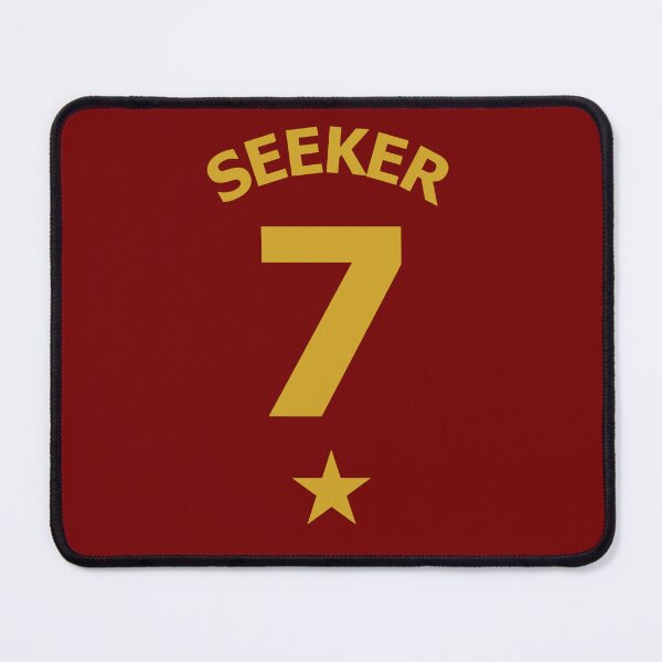 Item preview, Lion House Colours Gold on Red Athletic Seeker Jersey No. 7 designed and sold by ArtCounts.