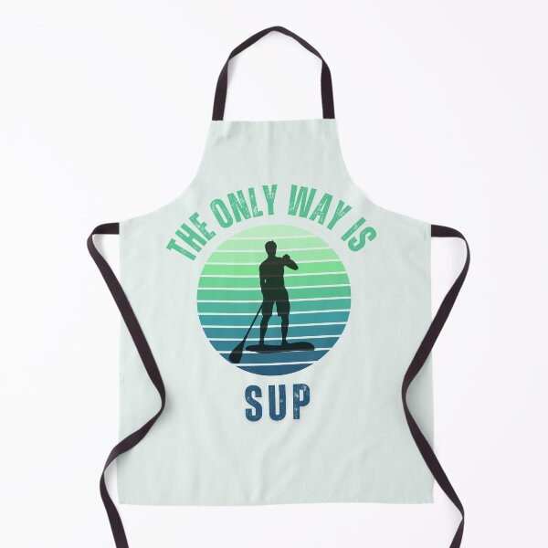 Item preview, The Only Way is SUP - with blue tones retro sunset - light background designed and sold by aliveinmiddle.