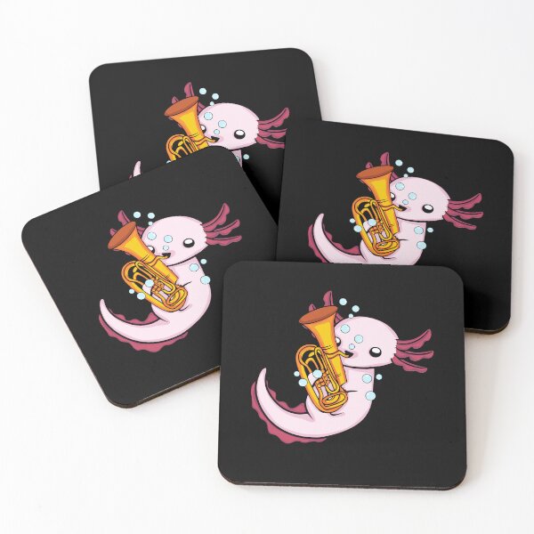 Item preview, Axolotl Tuba Player Cute Underwater Music Kids Men Tuba designed and sold by DSWShirts.