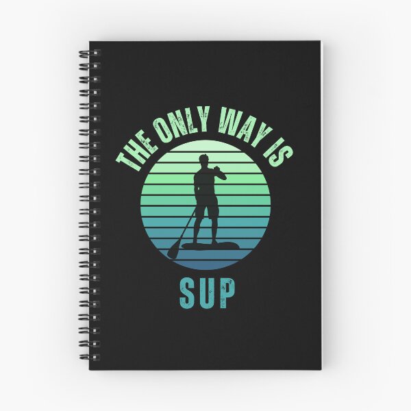 Item preview, The Only Way Is SUP -  with blue tones retro sunset designed and sold by aliveinmiddle.