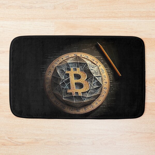 Item preview, AI 3D Bitcoin Art Mathematical Rules 3 with Pencil designed and sold by Ale-Del-Con.