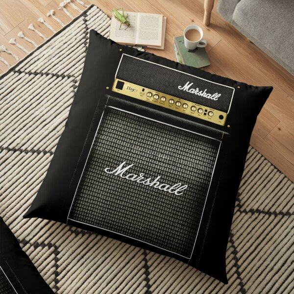 Black and gray color amp amplifier Floor Pillow